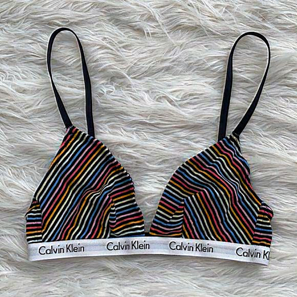 Calvin Klein |‎ Rainbow Stripe Bralette